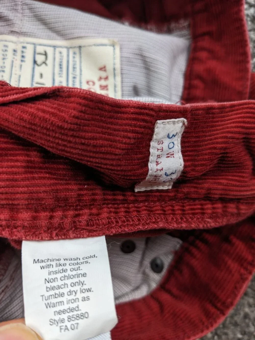 VTG 2007 J Crew Pants Corduroy 